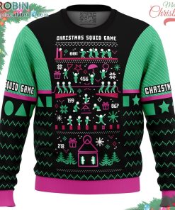 christmas squid game ugly christmas sweater 198 9shGH