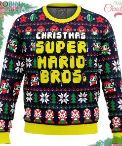 christmas super mario bros ugly christmas sweater 197 hrl39