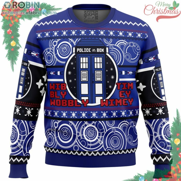 Christmas Through Time And Space Doctor Who Ugly Christmas Sweater