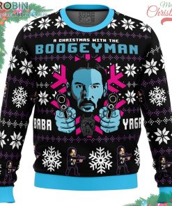 christmas with the boogeyman john wick ugly christmas sweater 193 tyYL7