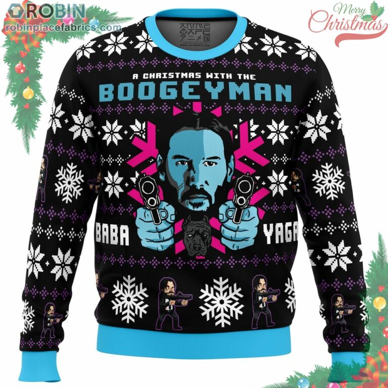 Christmas With The Boogeyman John Wick Ugly Christmas Sweater