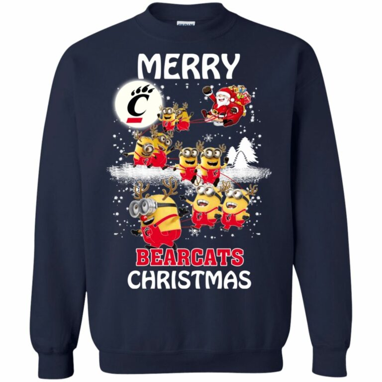 Cincinnati Bearcats Minion Ugly Christmas Sweater