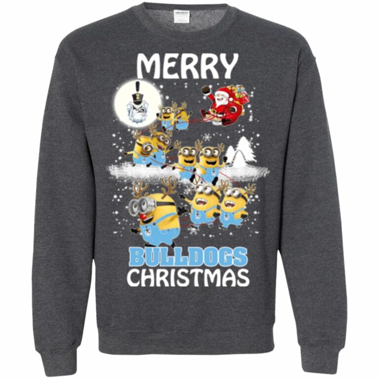 Citadel Bulldogs Minion Ugly Christmas Sweater