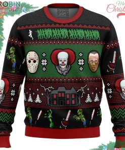 classic horror christmas ugly christmas sweater 191 upkiY