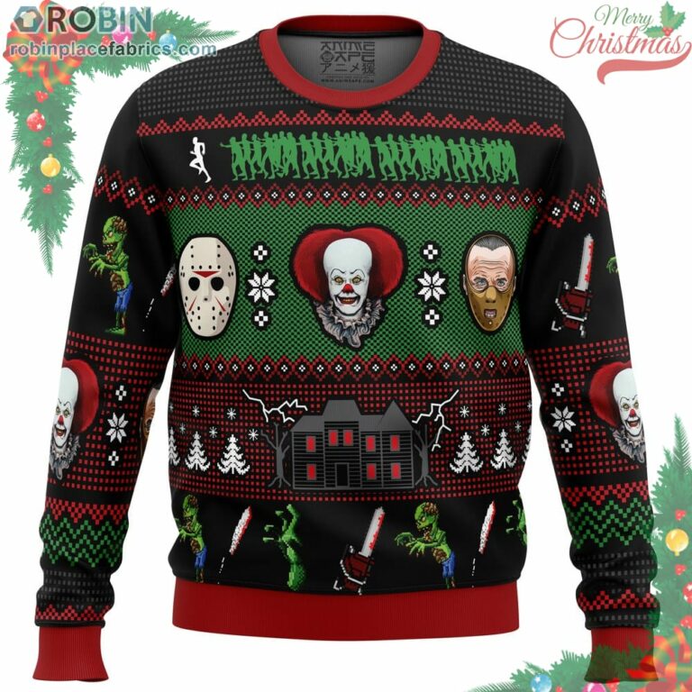 Classic Horror Christmas Ugly Christmas Sweater