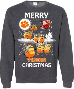 clemson tigers minion ugly christmas sweater 1 q5Fwu