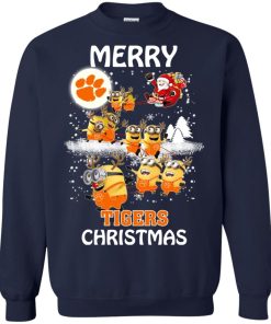 clemson tigers minion ugly christmas sweater 4 3toNR