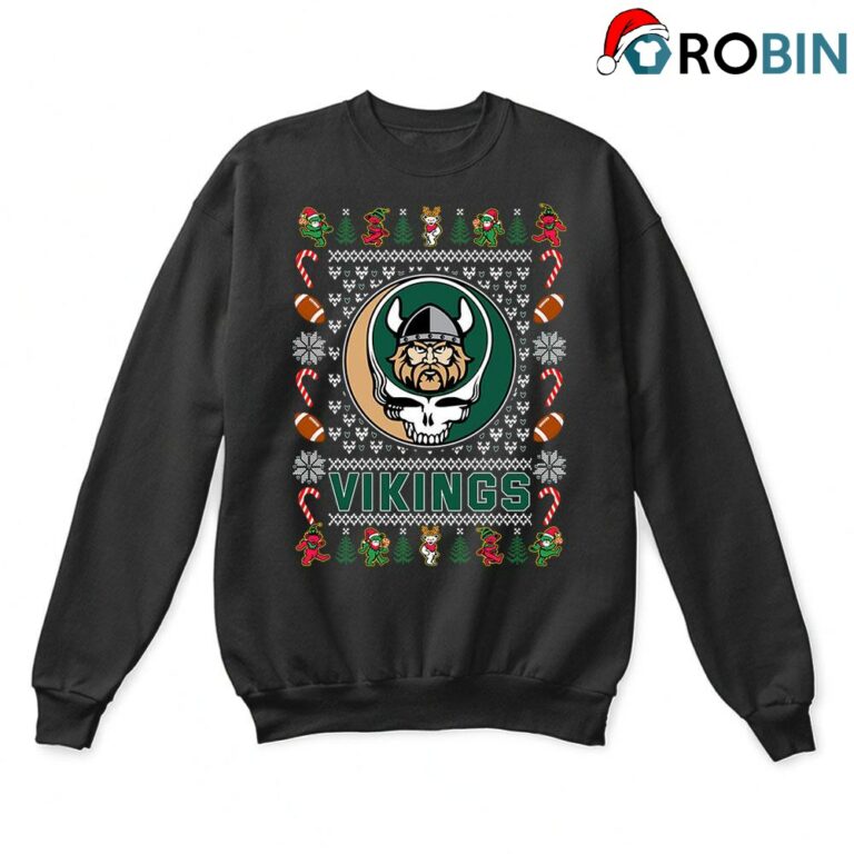 Cleveland State Vikings X Grateful Dead Christmas Ugly Sweatshirt