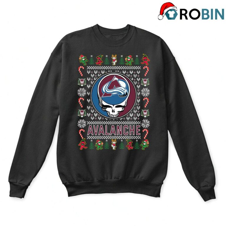 Colorado Avalanche X Grateful Dead Christmas Ugly Sweatshirt