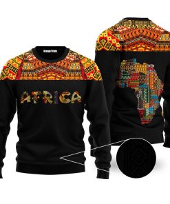 Colorful Africa Vintage Christmas Ugly Sweatshirt, Sweater