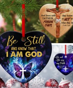 combo of 3 heart ornaments love in faith 1 mjGTV