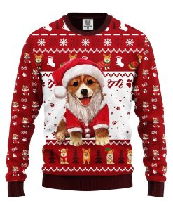 corgi noel cute ugly christmas sweater 1 QSwzW