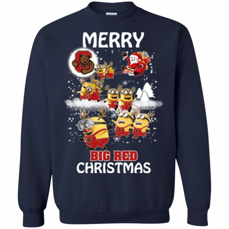 Cornell Big Red Minion Ugly Christmas Sweater