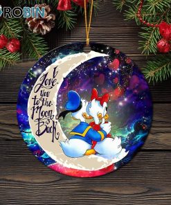 couple cute duck couple love you to the moon galaxy christmas ornament 1 m8gsci
