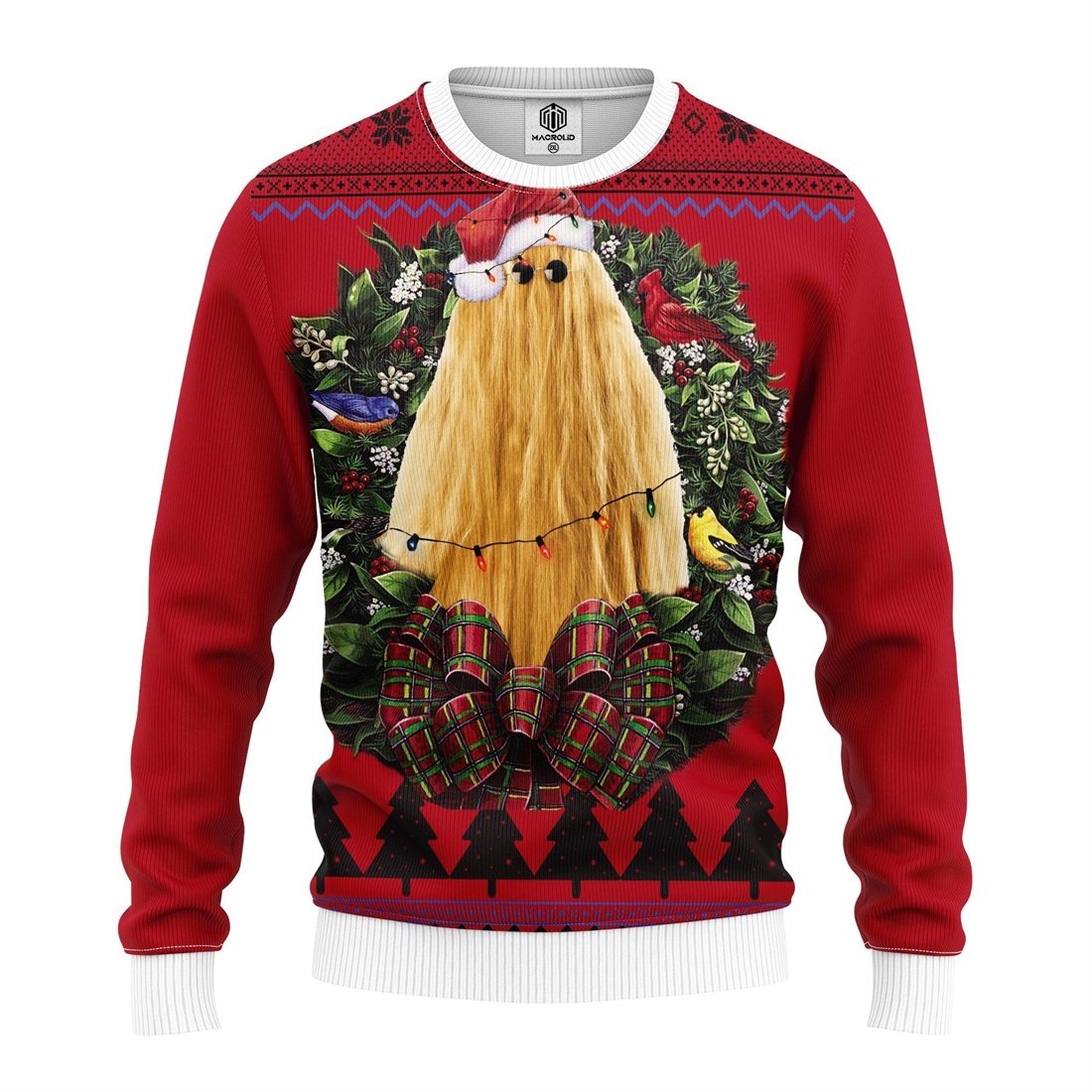 Cousin Itt Wednesday Addams Noel Mc Ugly Christmas Sweater