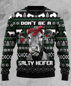Cow Heifer Christmas Ugly Sweatshirt, Sweater