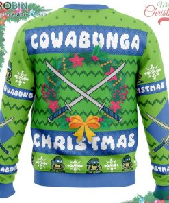 Cowabunga Leonardo Christmas Teenage Mutant Ninja Turtles Ugly Christmas Sweater