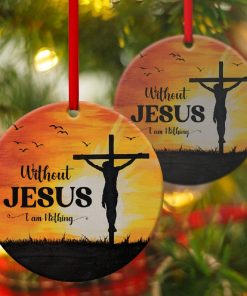 cross circle ornament jesus is my everything 1 df62p