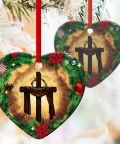 cross heart ornament jesus says merry christmas n 1 KBN3I