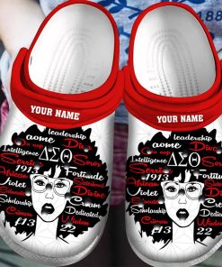 Custom Delta Sigma Theta Girl Classic Clog, Unisex Crocs Shoes