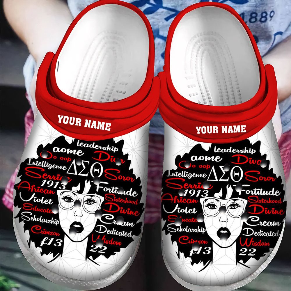 Custom Delta Sigma Theta Girl Classic Clog, Unisex Crocs Shoes ...