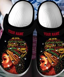 Custom I Am Black Women African American Classic Clog, Unisex Crocs Shoes