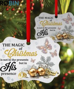 cute butterfly and snowflake ornament the magic of christmas is in s presence 1 vpckqo