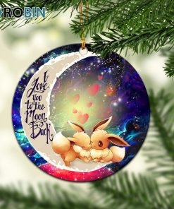 cute eevee pokemon couple love you to the moon galaxy ornament christmas decorations 1 qklhzm