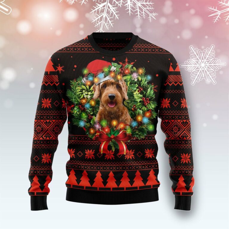 Cute Goldendoodle Christmas Ugly Sweatshirt, Sweater