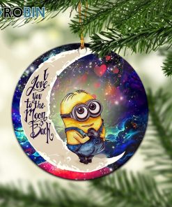 cute minions despicable me love you to the moon galaxy christmas ornament 1 fifg32