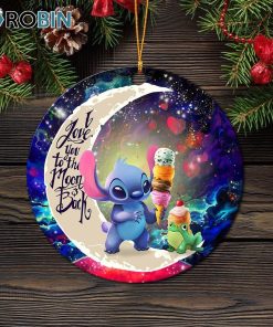 cute stitch frog icecream love you to the moon galaxy circle ornament christmas decorations 1 ylxi1t