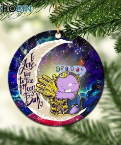 cute thanos love you to the moon galaxy circle ornament christmas decorations 1 pdar1l