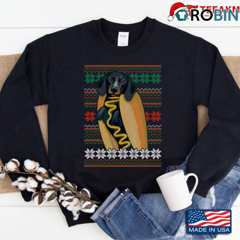 Dachshund Ugly Christmas Sweatshirt
