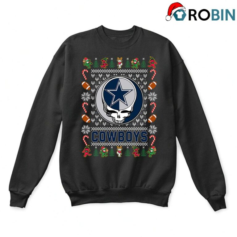 Dallas Cowboys X Grateful Dead Ugly Christmas Sweatshirt