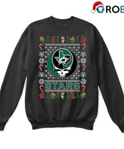 Dallas Stars X Grateful Dead Ugly Christmas Sweatshirt