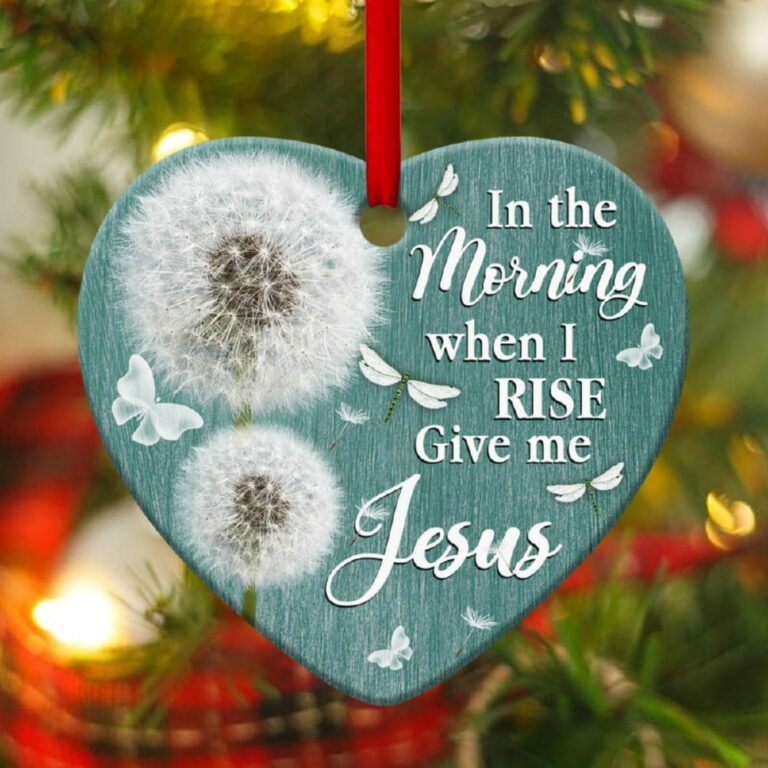 Dandelion Heart Ornament Give Me Jesus