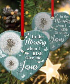 Dandelion Heart Ornament Give Me Jesus Dandelion Heart Ornament Give Me Jesus