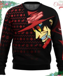 dark fanstasy alucard hellsing ugly christmas sweater 180 WGmC8