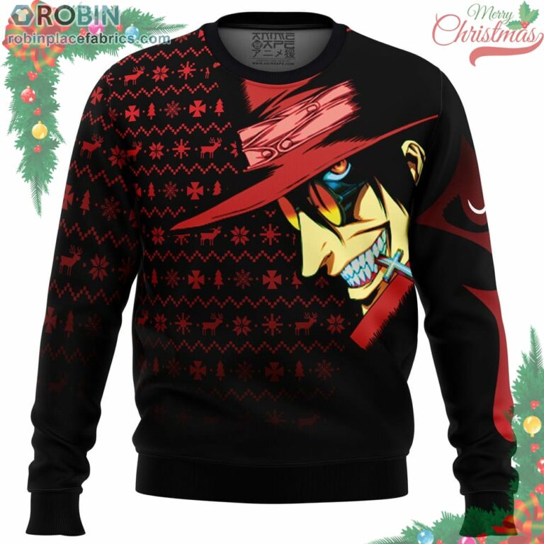 Dark Fanstasy Alucard Hellsing Ugly Christmas Sweater