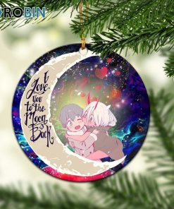 darling in the franxx hiro and zero two love you to the moon galaxy circle ornament christmas decorations 1 rwoub2