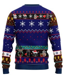 Darth Vader Ugly Christmas Sweatshirt Blue