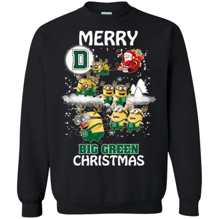 Dartmouth Big Green Minion Ugly Christmas Sweatshirt