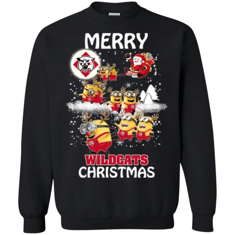 Davidson Wildcats Minion Ugly Christmas Sweater
