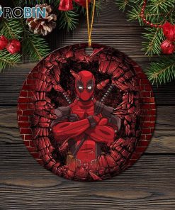 Deadpool Break Wall Wood Ornament Perfect Gift For Holiday Ornament – Christmas Decorations Deadpool Break Wall Wood Ornament Perfect Gift For Holiday Ornament – Christmas Decorations