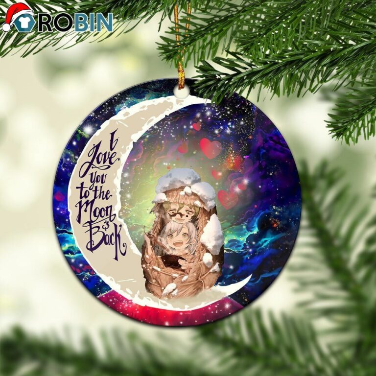 Demon Slayer Anime Love You To The Moon Galaxy Christmas Ornament