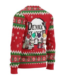 Demon Slayer Anime Ugly Christmas Sweater Red Xmas Gift