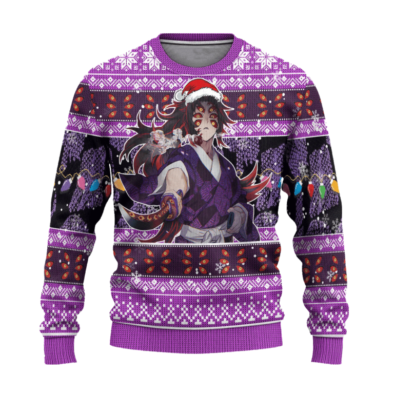 Demon Slayer Kokushibo Anime Ugly Christmas Sweater Xmas Gift