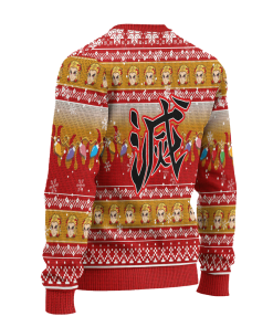Demon Slayer Kyojuro Rengoku Anime Ugly Christmas Sweater Xmas Gift