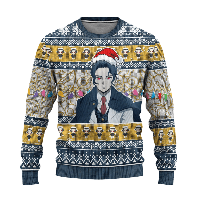 Demon Slayer Muzan Kibutsuji Anime Ugly Christmas Sweatshirt Xmas Gift