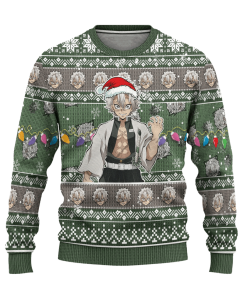 demon slayer sanemi shinazugawa anime ugly christmas sweatshirt xmas gift 1 hZ3f6